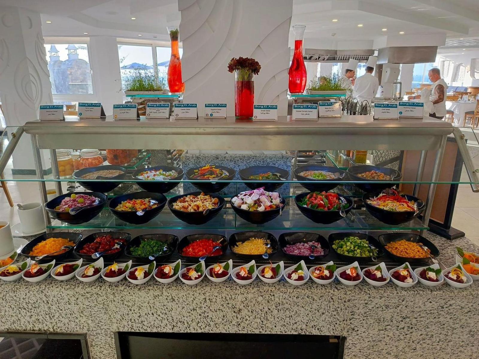 Borg El Arab Beach Resort Extérieur photo A salad bar